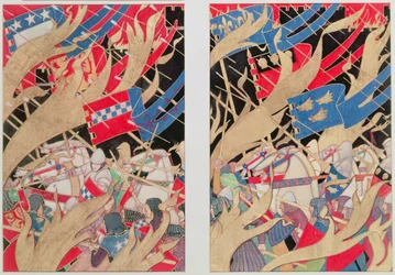 Illustration to The Battle of Otterbourne: And has he burnd the dales of Tyne